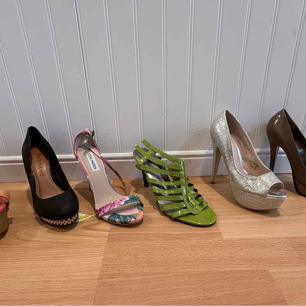 Aldo Green Strappy Heels